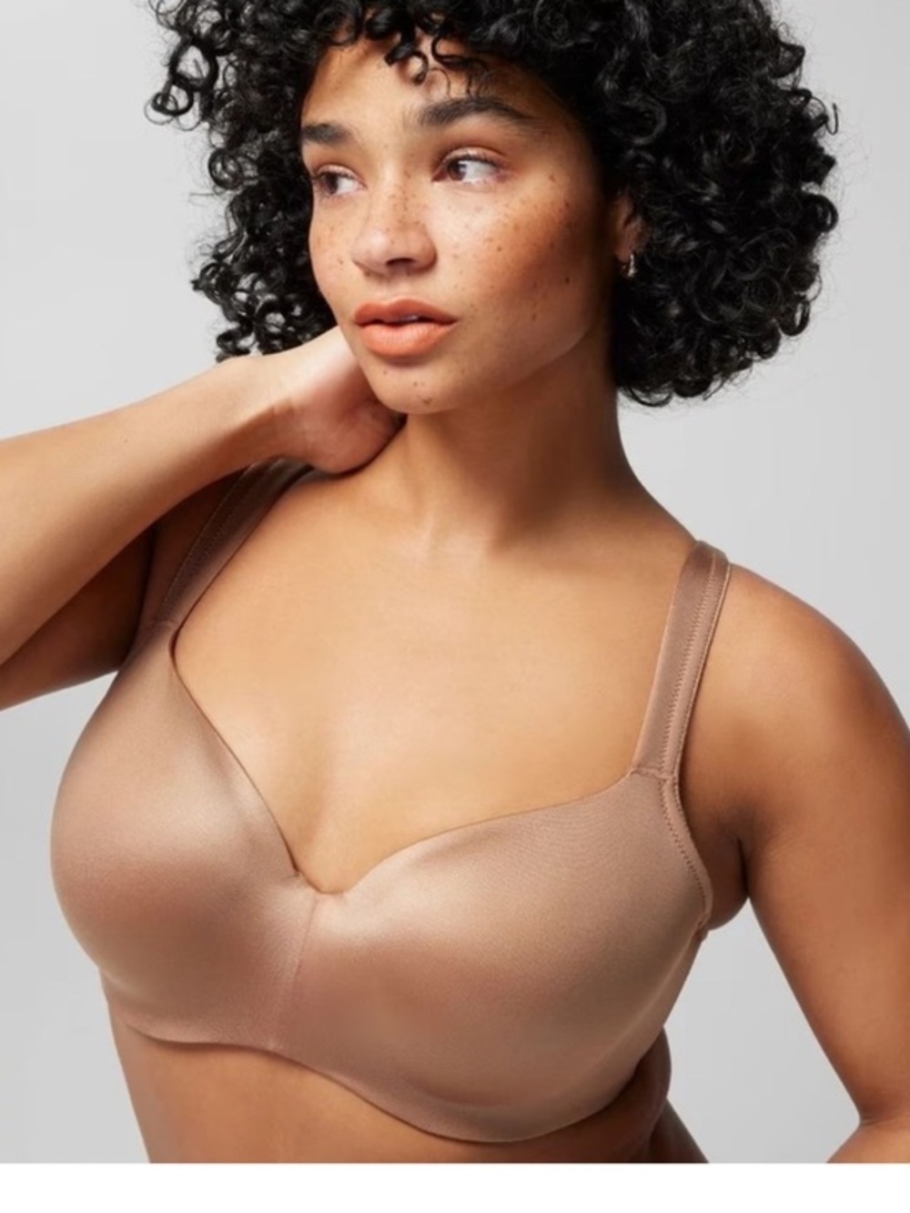 NWOT Soma 36DDD stunning support smooth balconette bra. Tan